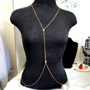 Simple Sexy Gold Adjustable Body Chain